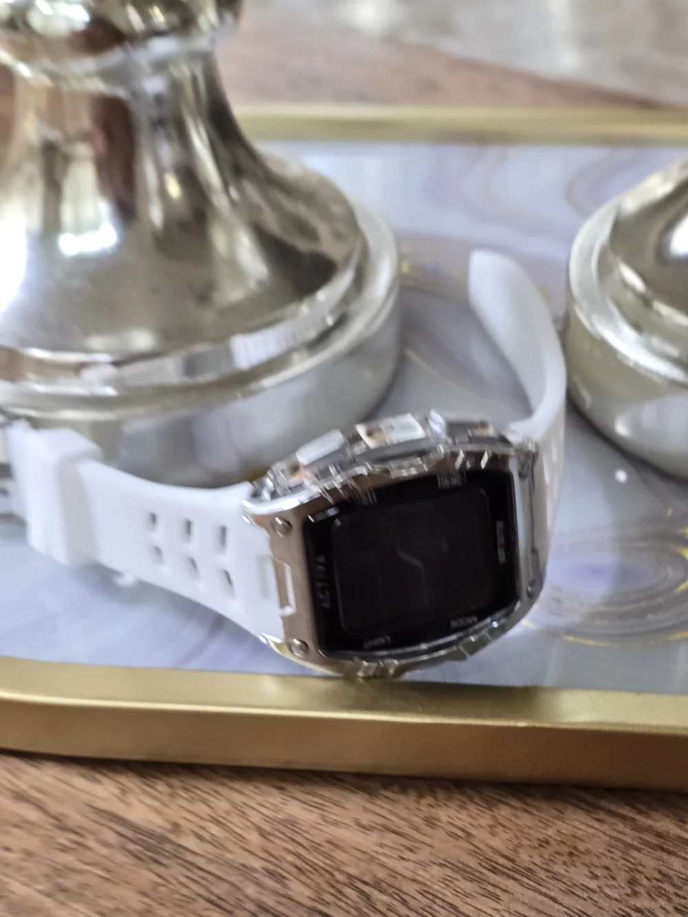Ativa White Digital Sports Watch - Water Resistant